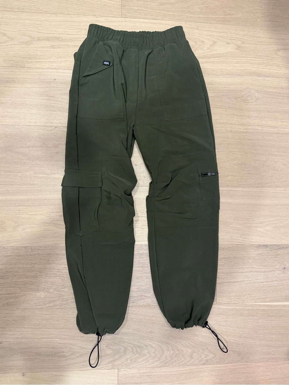 Utility Cargo Jogger Pants in Olive Green